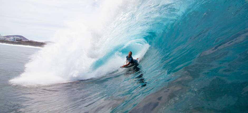 Bodyboarding w El Quemao Miejsca bodyboardingowe na Lanzarote