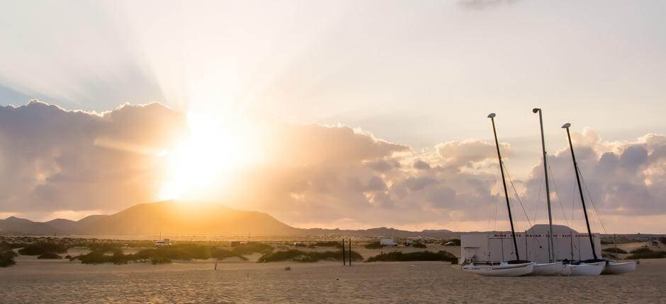 Windsurf w Flag Beach Corralejo Spoty do windsurfingu na Fuerteventura