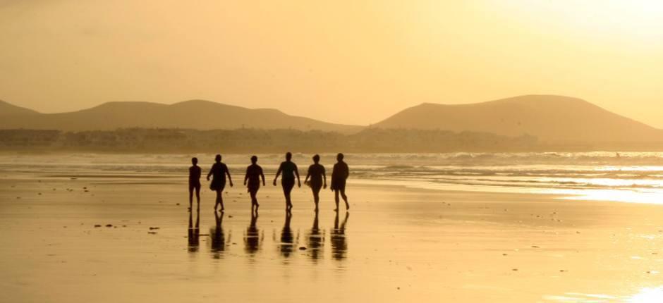 Plaża Famara Popularne plaże na Lanzarote