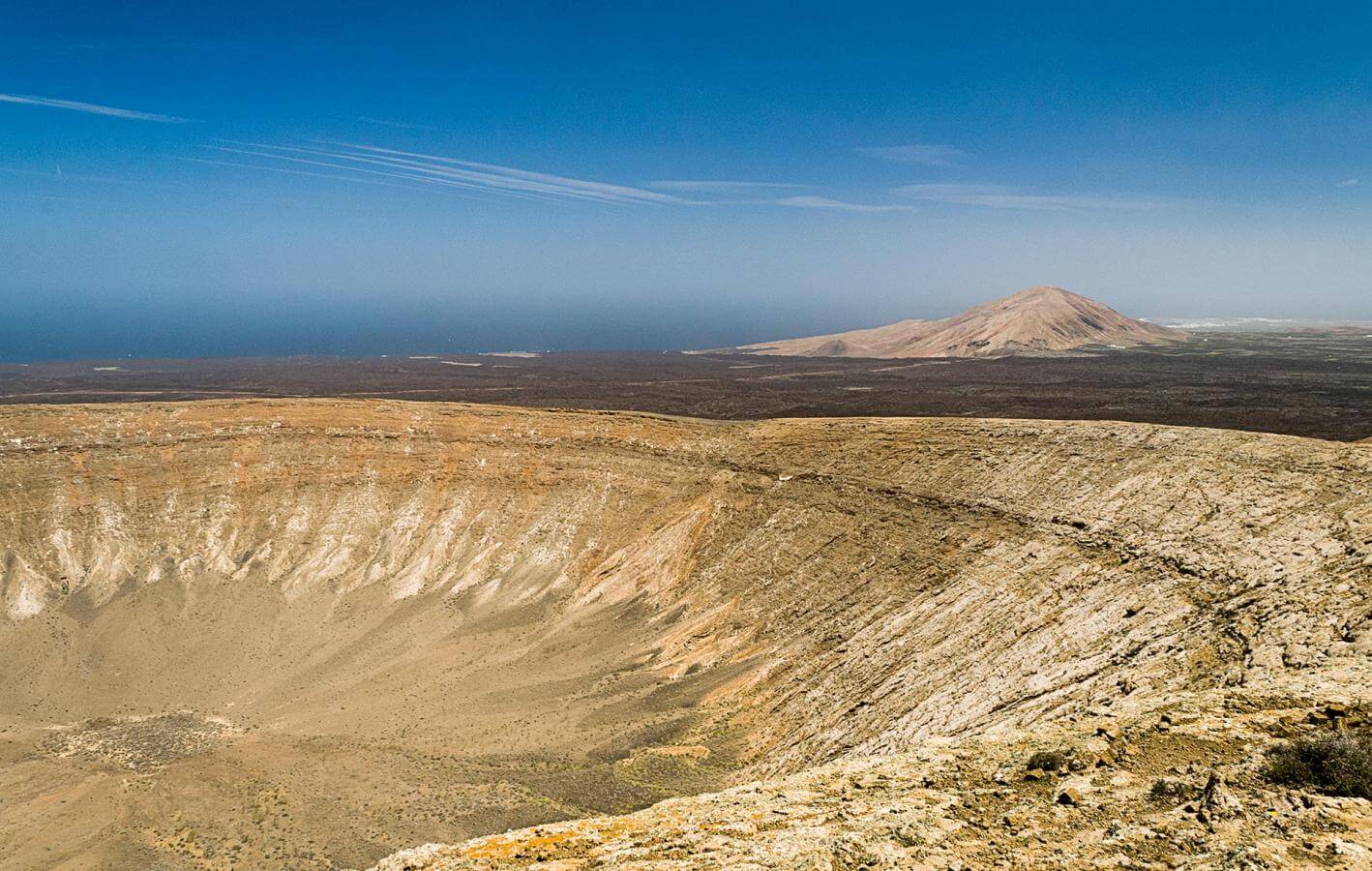 Caldera Blanca. Senderos de Lanzarote