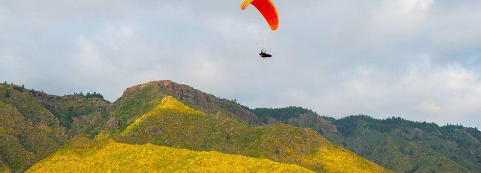 Lot paralotnią w Taucho, Paralotniarstwo na wyspie Teneryfa