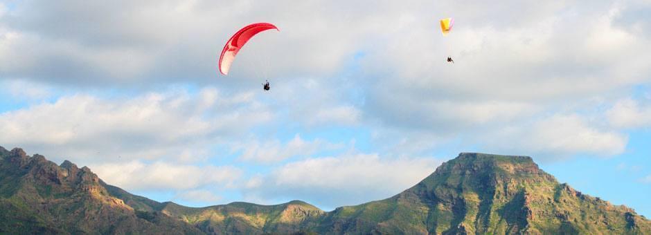 Lot paralotnią w Taucho, Paralotniarstwo na wyspie Teneryfa