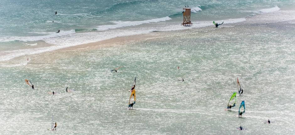 Kitesurfing przy plaży Sotavento Miejsca kitesurfingowe na Fuerteventurze